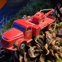 roed-redningsvogn-falck-zone-modelbil-Tekno-dansk-gammel-legetoejsbil